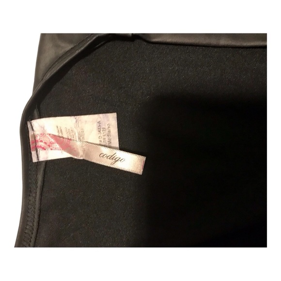 💥codigo Women's Black Stretching Bodycone Belted Dress, Medium💥 - Picture 2 of 6